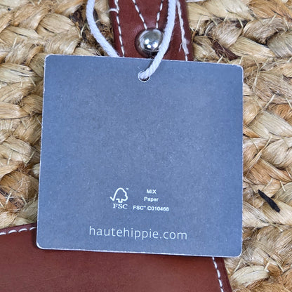 NWT New Haute Hippie Straw Woven Shoulder Bag #10781