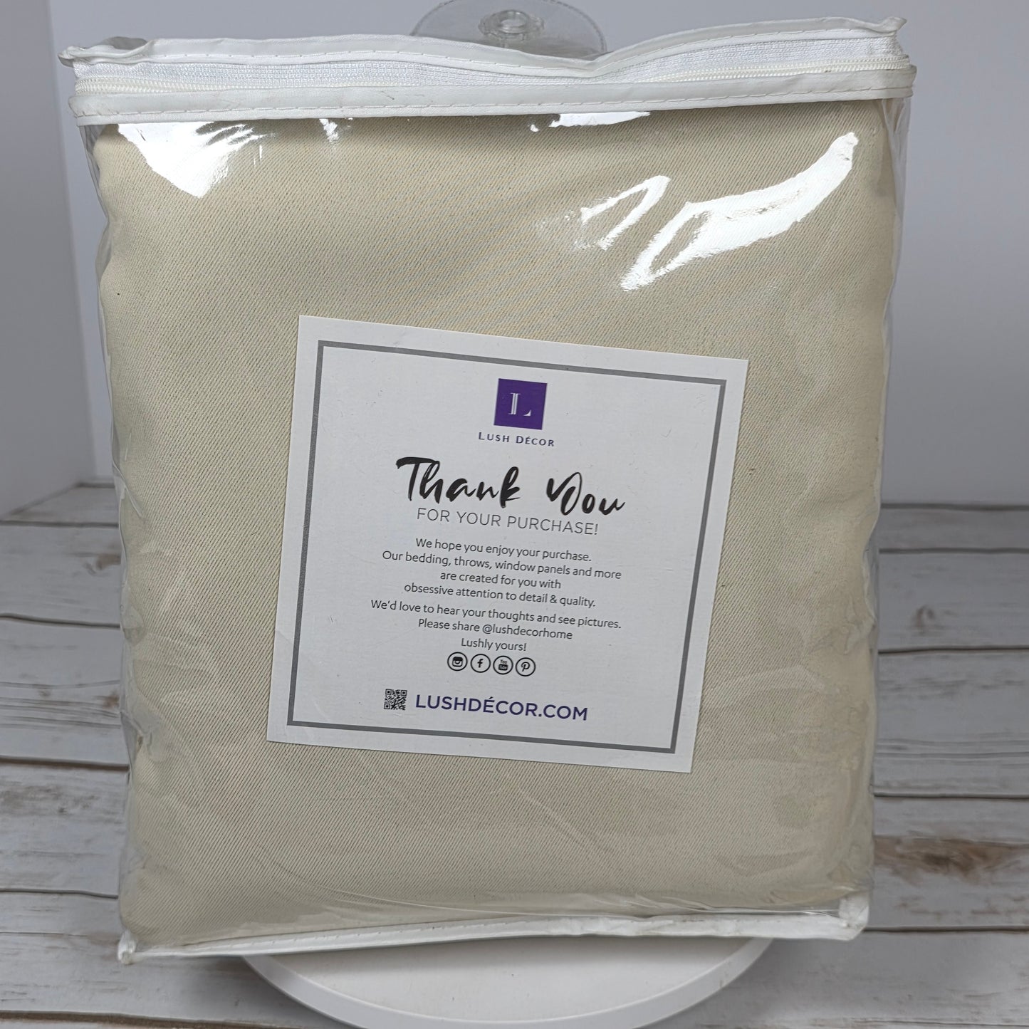 New LUSH DECOR Two Blackout Window Panels Insulated Grommet Wheat Pair 52x120" MSRP $140