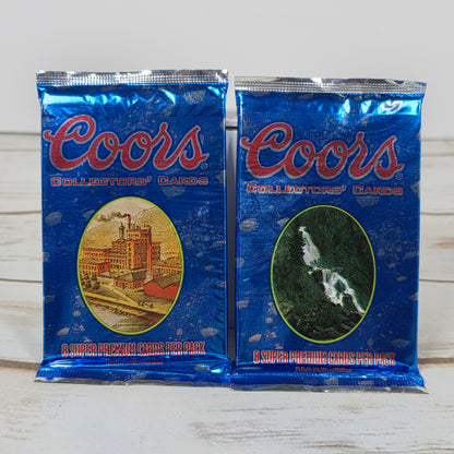 NIP New Coors Collectors' Cards 8 Super Premium Cards Per Pack