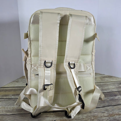 NWT New Beige Insulated Laptop Backpack Bookbag 5162