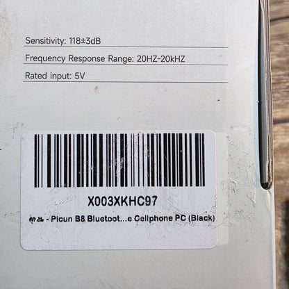 NIOB New Picsun B8 Wireless Over Ear Headphones Black