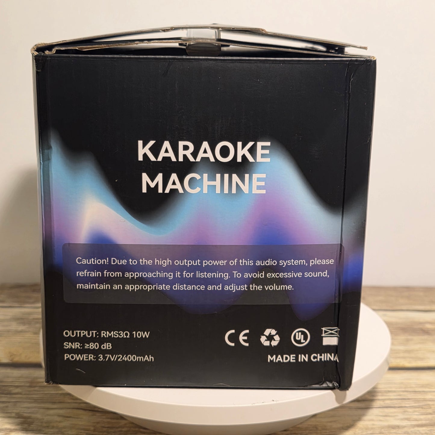 NIB New Courpal Karaoke Machine with 2 Microphones Bluetooth