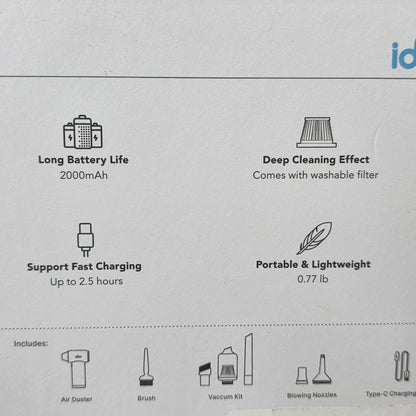 NIOP Idoo Air Duster with Attachments I-G-02 Black