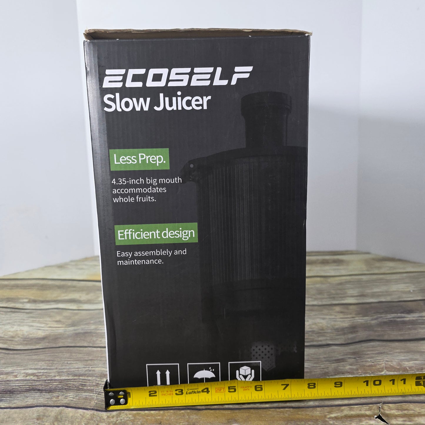 NIOB New Ecoself Big Mouth Slow Juicer Black SJ-050C