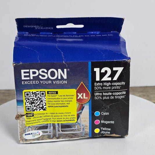 New Epson 127 Extra High Capacity Color Ink Cartridge XL