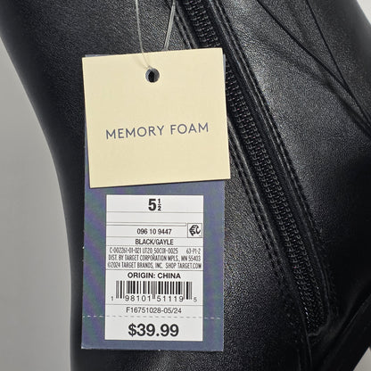 NIB New Women's Universal Thread Goods Co. Gayle Boots Heels Black 5.5M