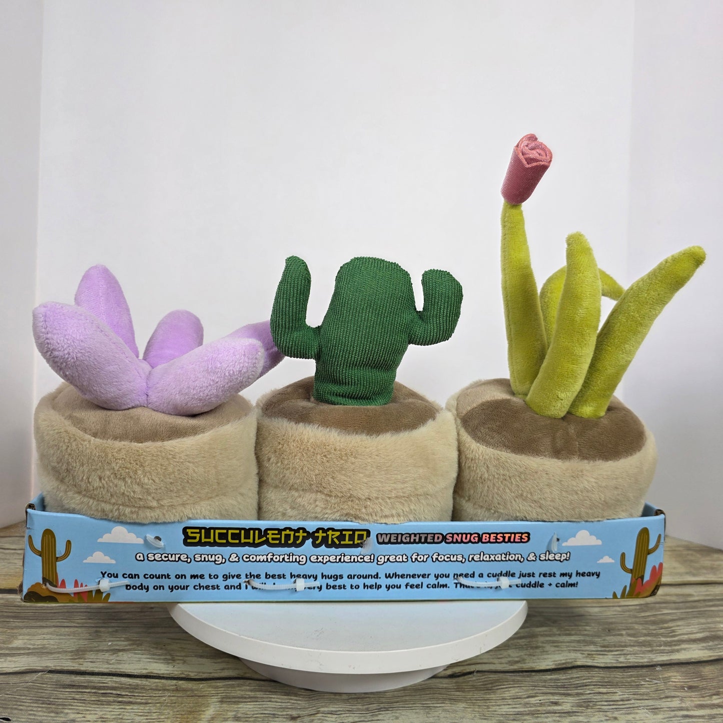 New Mimicoco Succulent Trio Weighted Snug Besties 2.2 lbs Each