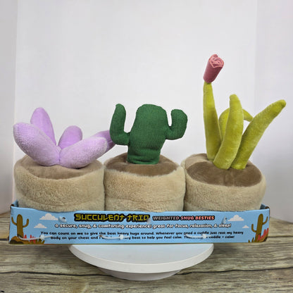 New Mimicoco Succulent Trio Weighted Snug Besties 2.2 lbs Each