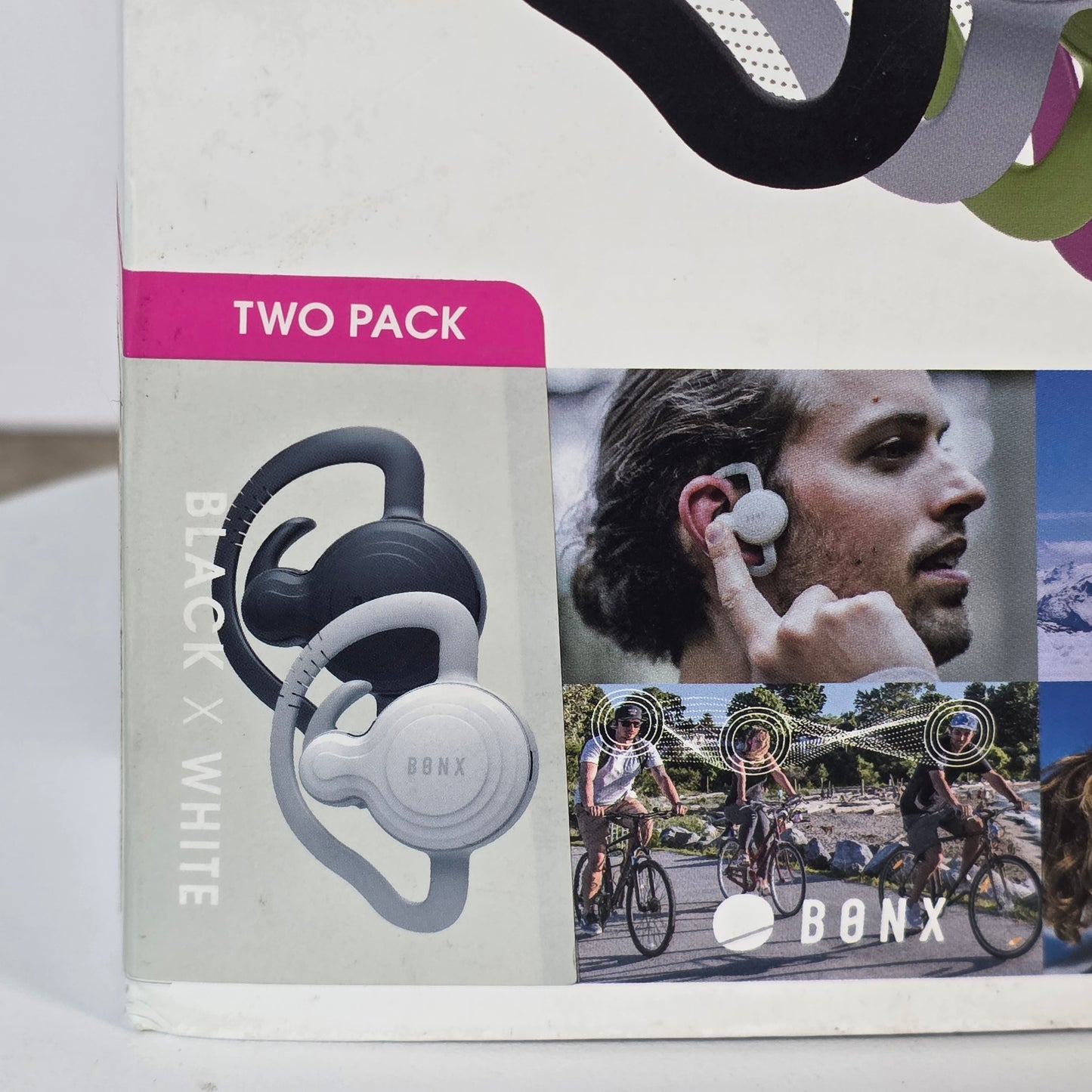 NIOB New BONX GRIP Pack of 2 Bluetooth Headsets Audio Conversation Systems