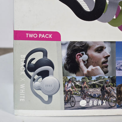 NIOB New BONX GRIP Pack of 2 Bluetooth Headsets Audio Conversation Systems