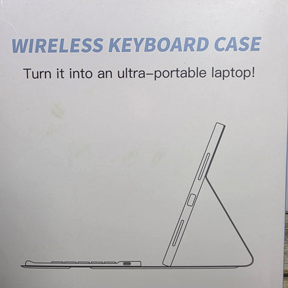 NIB New Funbiz Wireless Magnetic Keyboard Case Compatible with IPad 7,8,9 and iPad Air 3/pro 10.5in