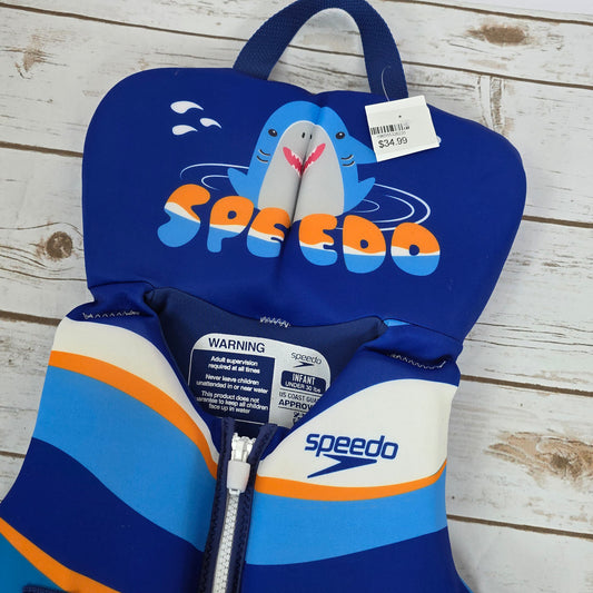 New Speedo Infant Boys Lifejacket Shark Under 30lbs