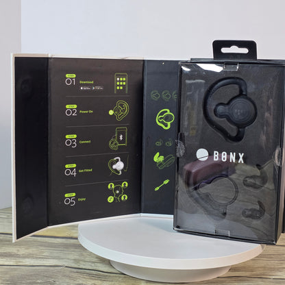 NIOB New BONX GRIP Pack of 2 Bluetooth Headsets Audio Conversation Systems