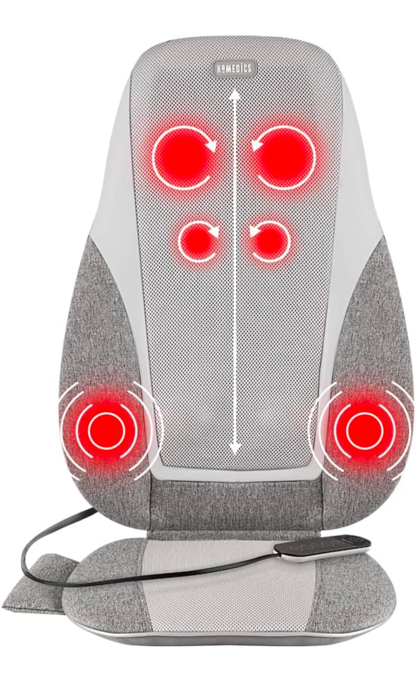 HoMEDICS Shiatsu Kneading & Vibration Cushion w/Heat Massager