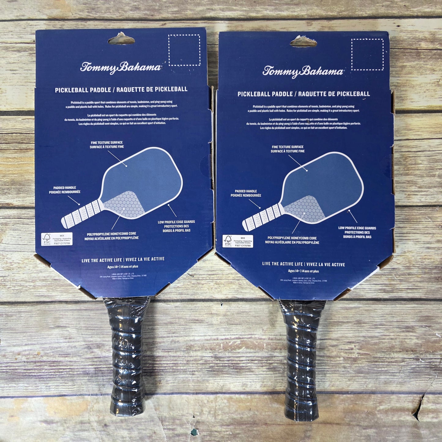 Set of 2 New Tommy Bahama Pickleball Paddles Blue