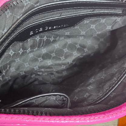NWT New BCBG Generation Hot Pink Puffy Vinyl GN22374 2-in-1 Convertible Bag