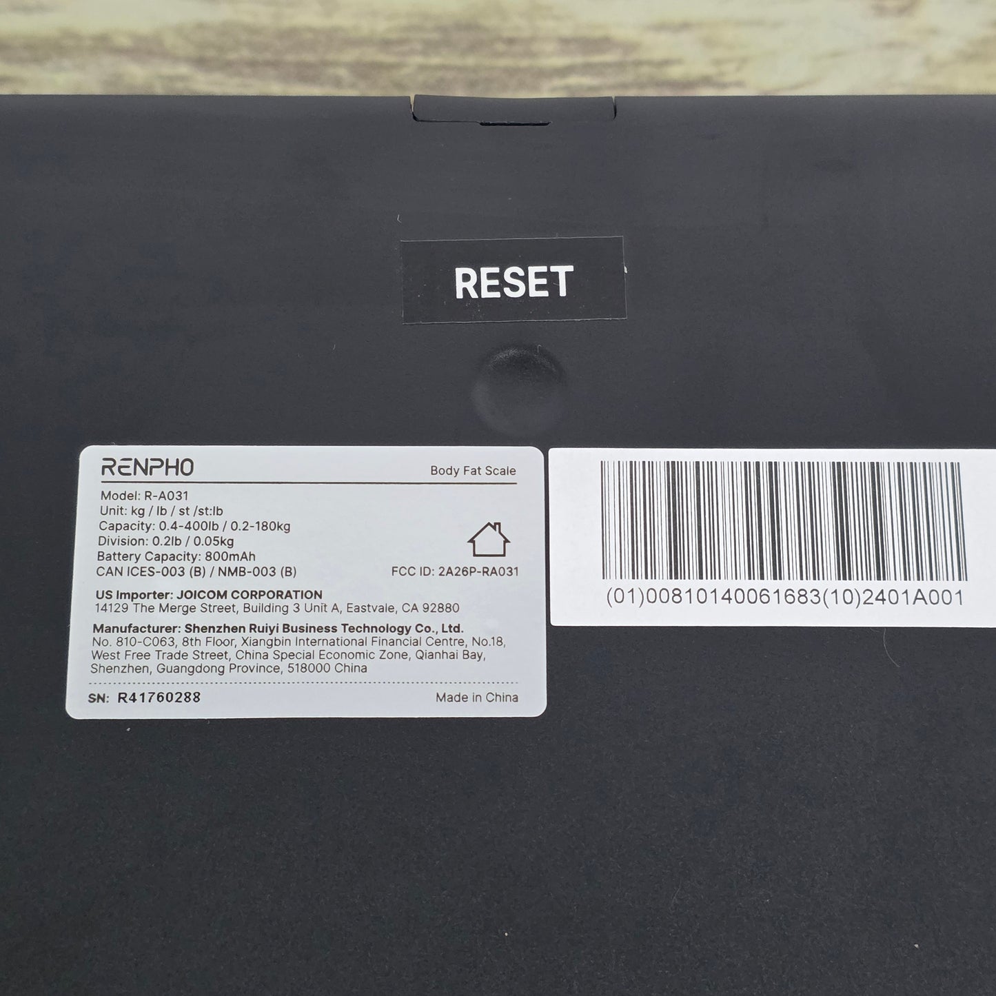 RENPHO ELIS NOVA Smart Body Scale Weight BMI Health Tracking