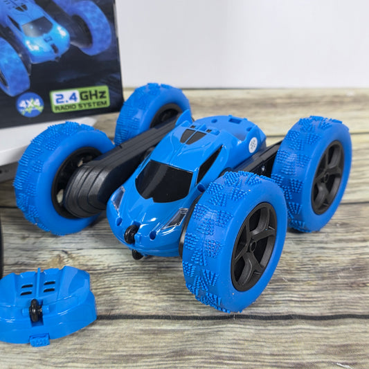 NIOB New QUNREDA Remote Control Stunt Car Blue
