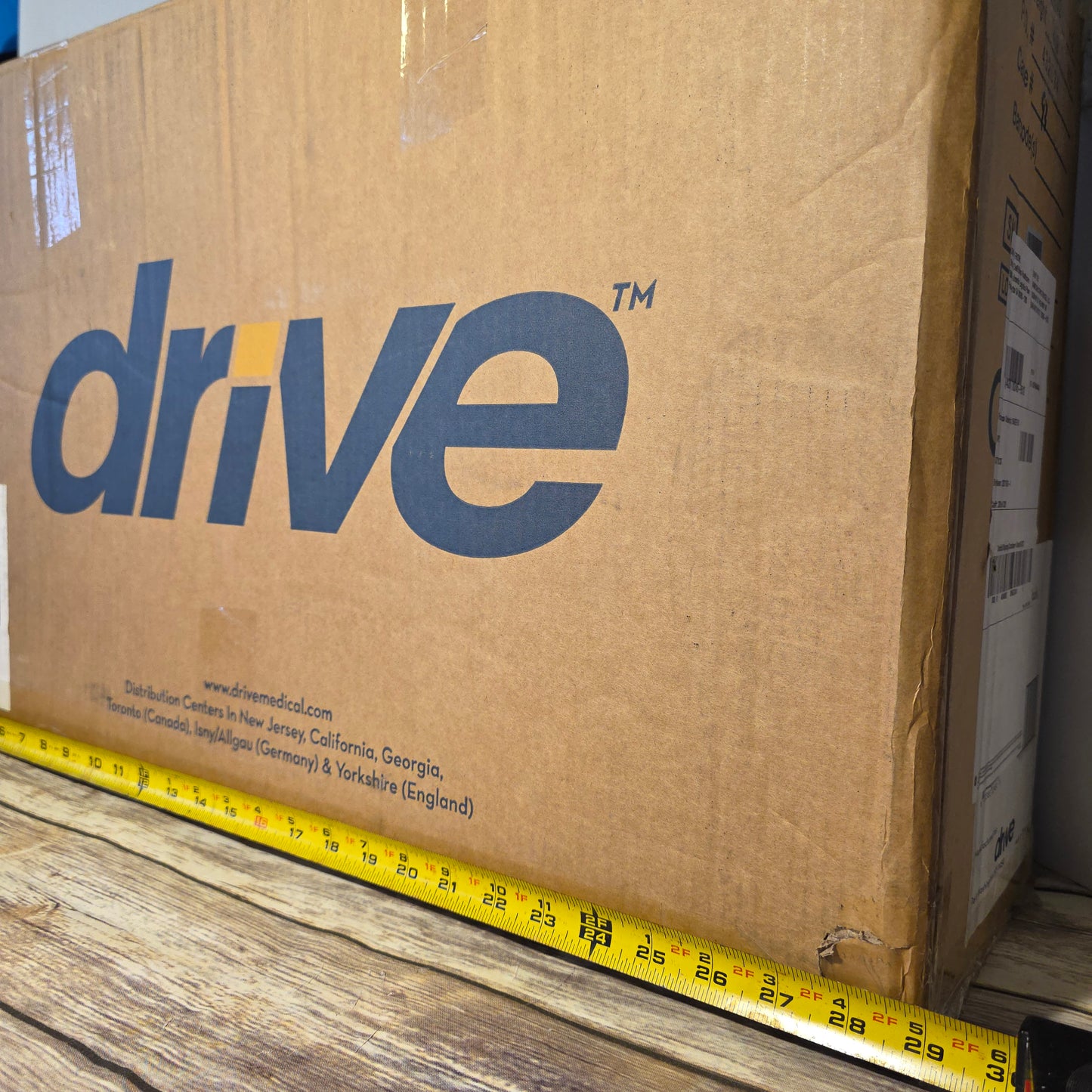 Open Box DRIVE Transfer Bench Tool-Free Back Legs Arms 12011-KD-1