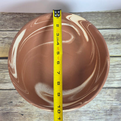 New Studio McGee Orange Swirl Decorative Bowl 10"