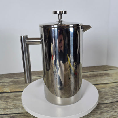 NIOB Secura French Press Coffee Maker SFP-34DS 34-Ounce 1000ML Stainless Steel 304
