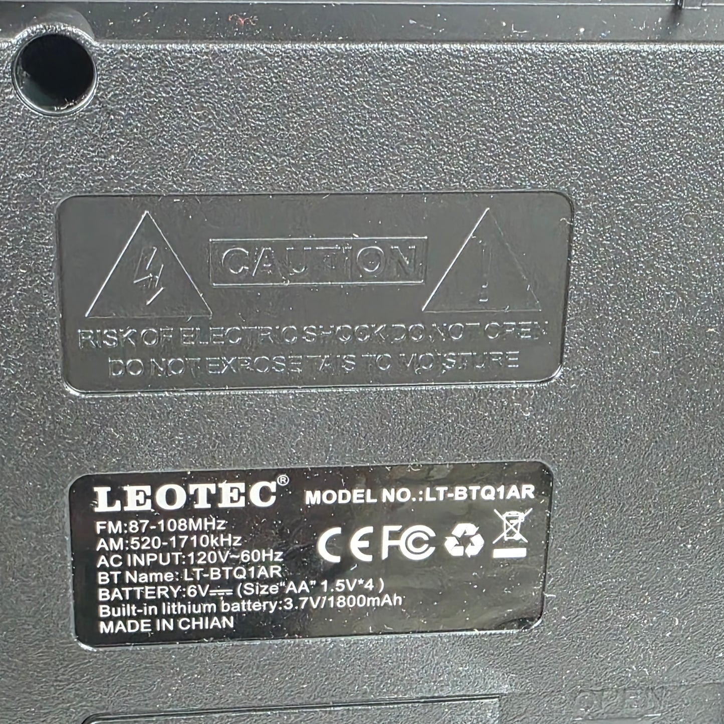 NIOB New LEOTEC AM/FM 2Band Radio LT-BTQ1AR