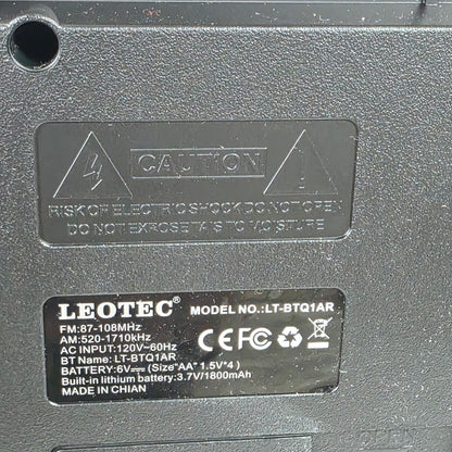 NIOB New LEOTEC AM/FM 2Band Radio LT-BTQ1AR