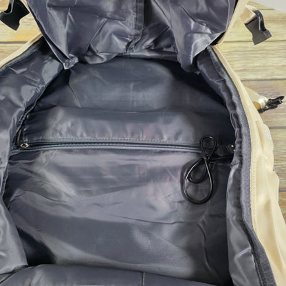 NWT New Beige Insulated Laptop Backpack Bookbag 5162