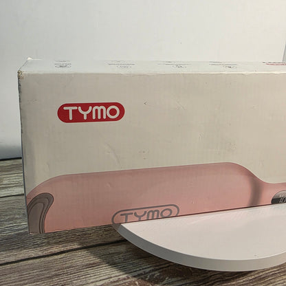 NIOB New TYMO Rovy Wave Curling Iron Pink Hair Styling Curling Iron Hair Crimper Waver - TYMO ROVY Beach Waves Curling Wand, Ionic Deep Waver Hair Curler Tool with Ceramic 3 Barrel for Women, Dual Voltage, Anti-Scald, Easy to Use, Pink, 1.25 Inch