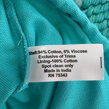 NWT New Aqua Blue Woven Shoulder Bag Purse Handcrafted in India