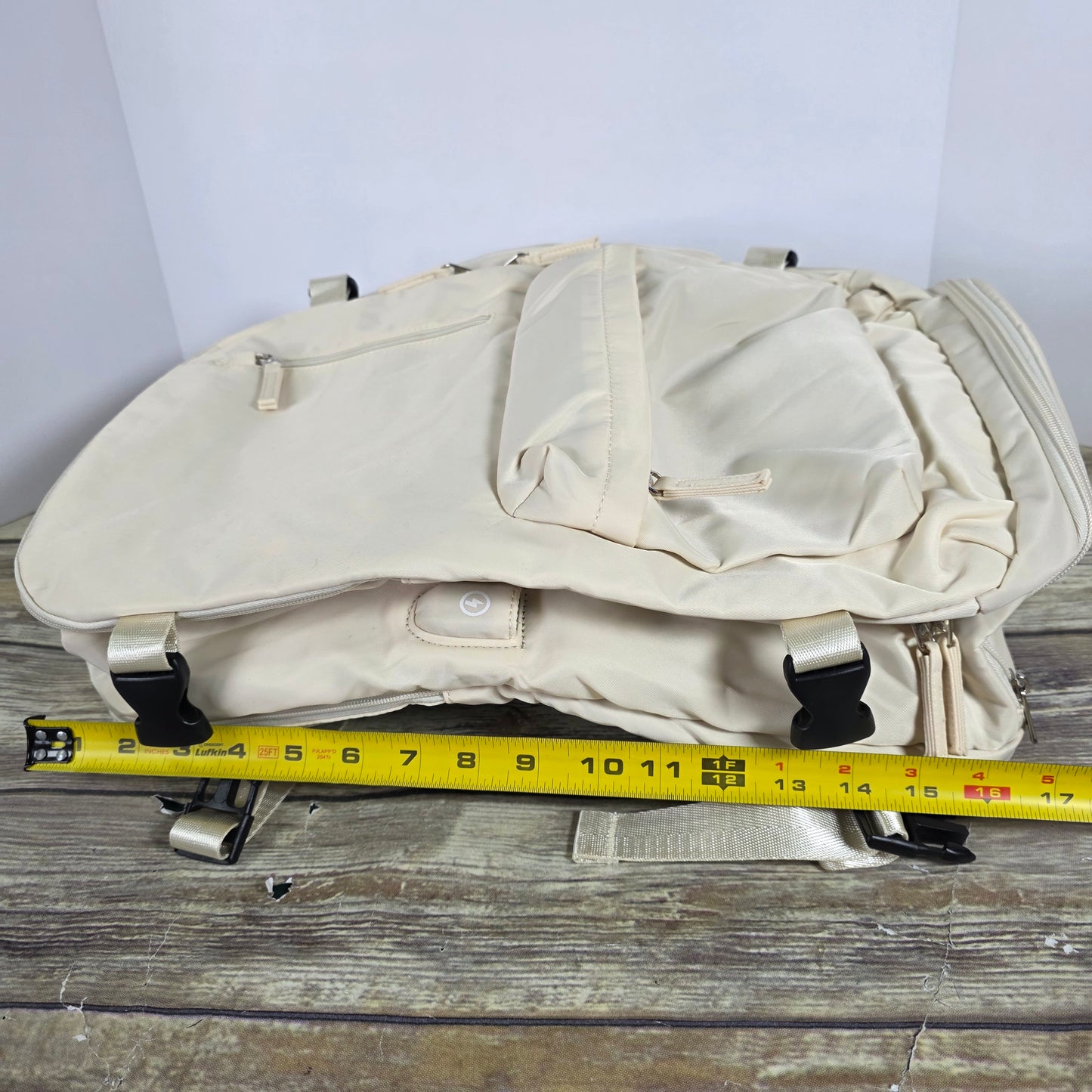 NWT New Beige Insulated Laptop Backpack Bookbag 5162