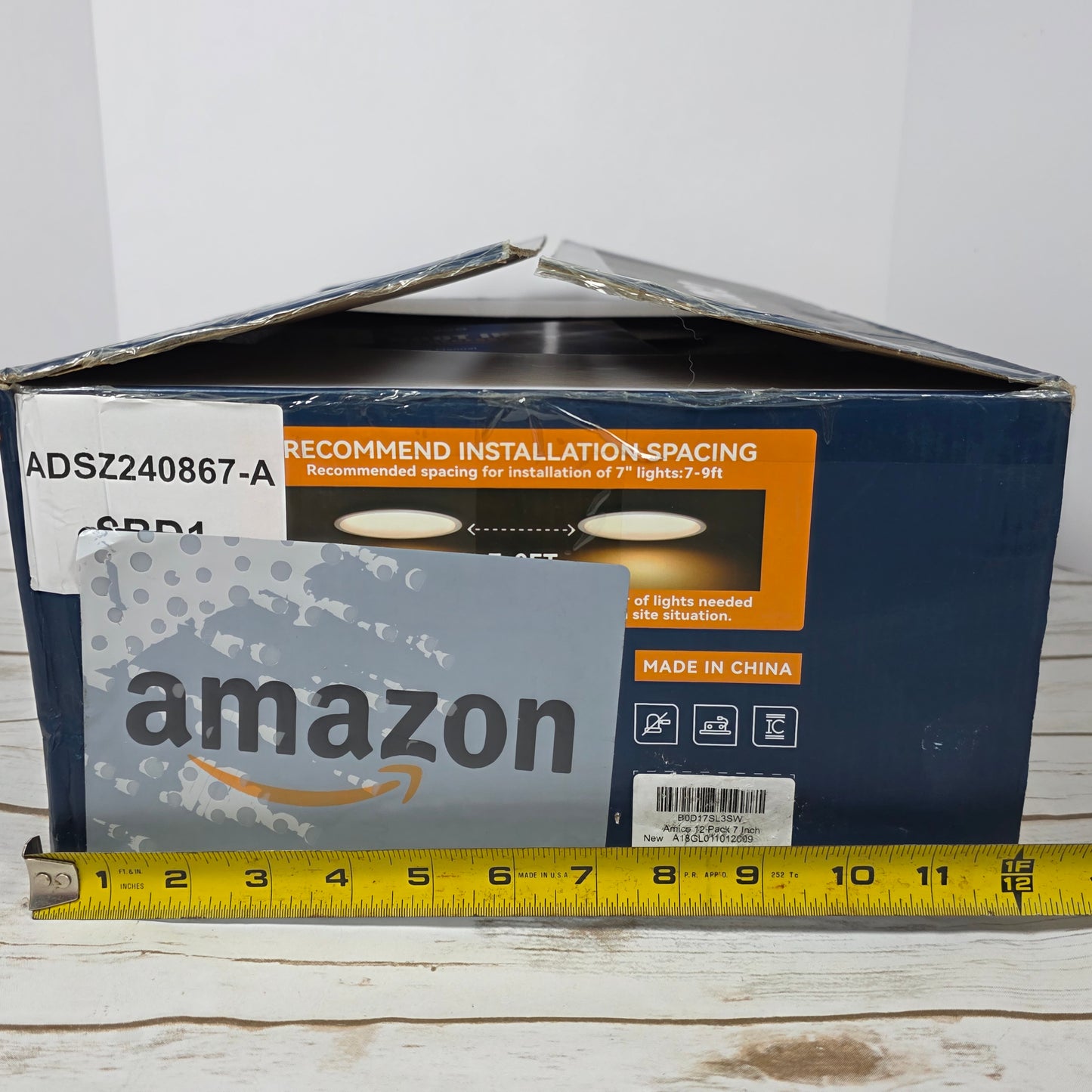 NIOB New Amico 12-Pack 7" 5CCT IN 1 LED Recessed Light A18GL011012009