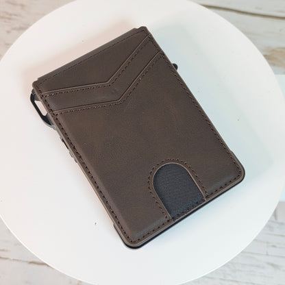 New KIMVES  Minimalist Airtag Wallet Coffee Brown