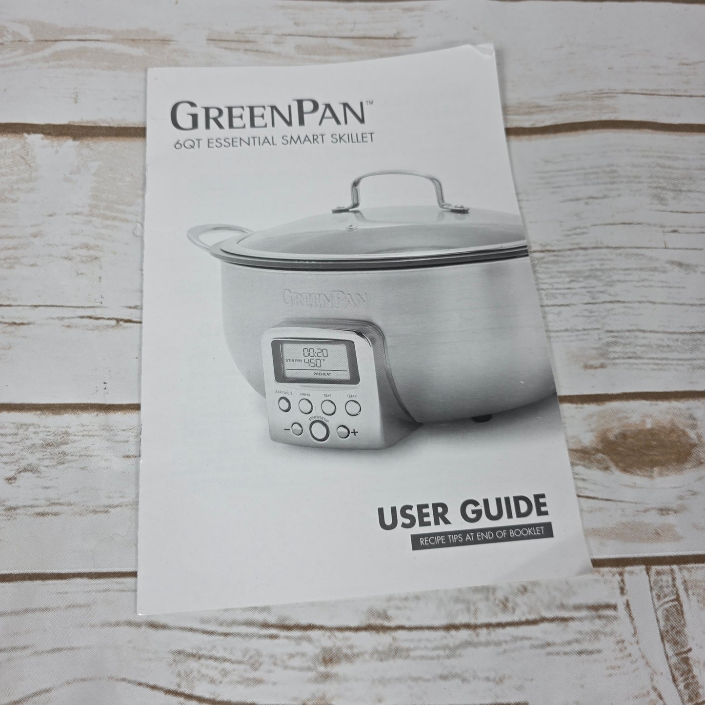 NIOB New GreenPan Elite 6Qt Essential Smart Skillet Pan CC005091