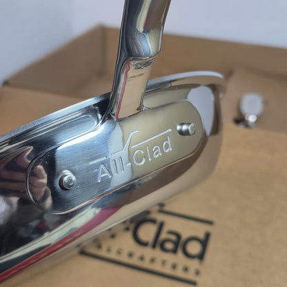 NIB New All-Clad Metalworkers 10" D3 Stainless Steel Covered Fry Pan 3582405-03