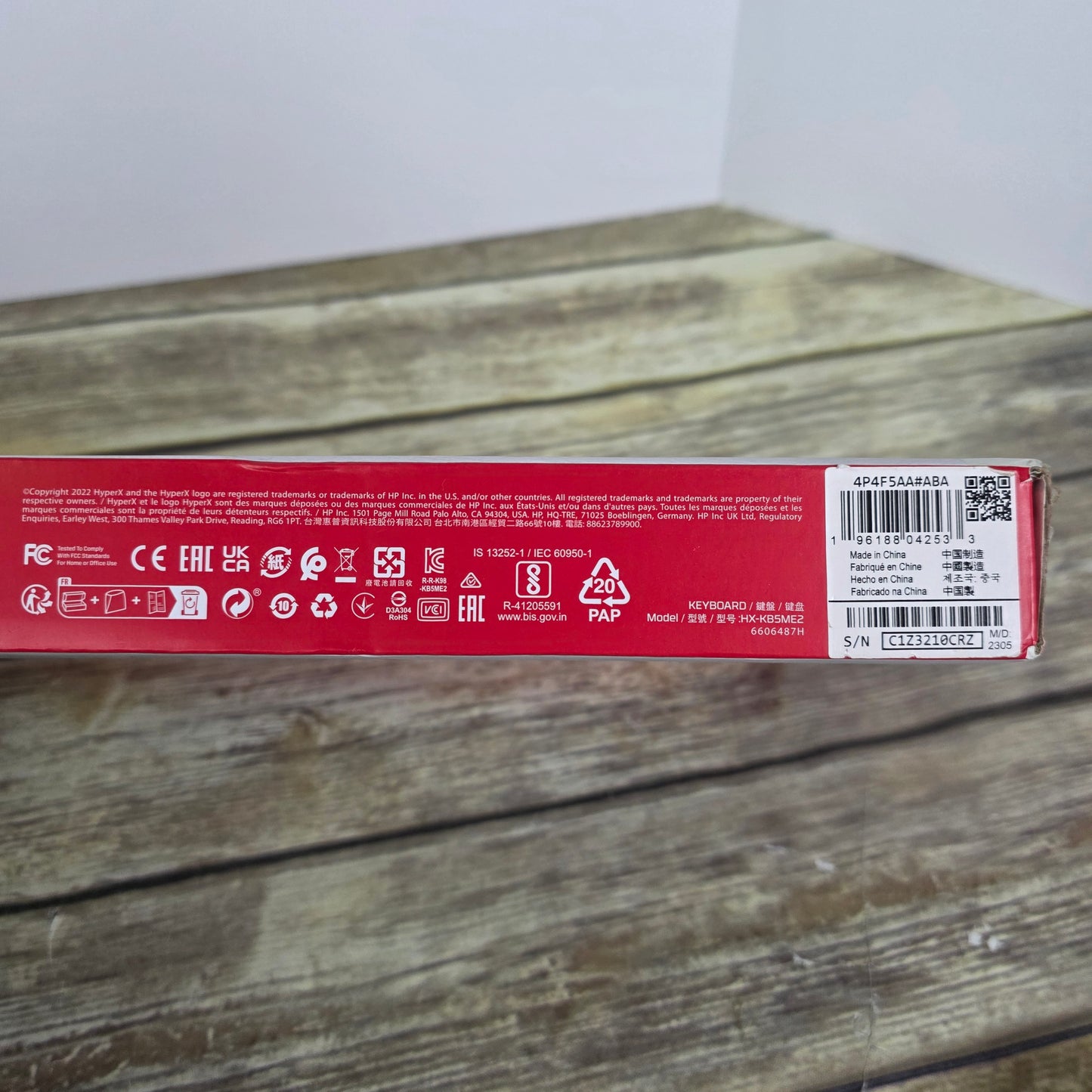 NIB New HyperX Alloy Core RGB Gaming Keyboard