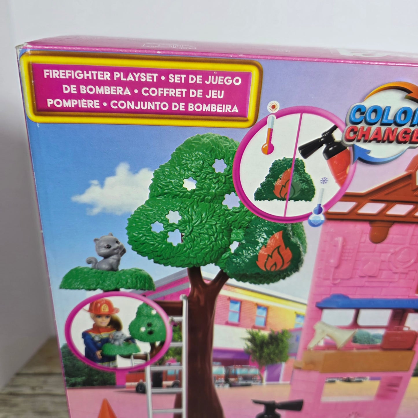 NIB Barbie You Can Be Anything Firefighter Playset
