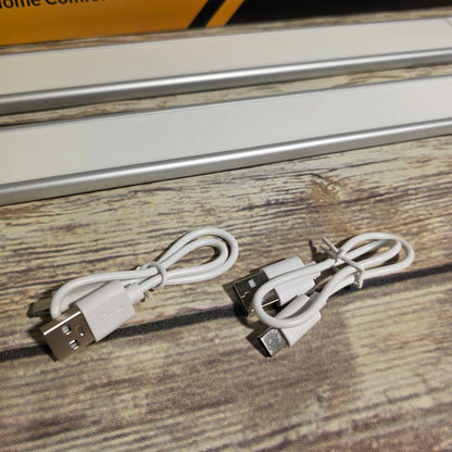 NIB New J & Y INFINITE LED Motion Sensor Lights 2 Pack White Rechargeable