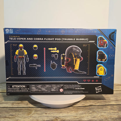 NIB New GI Joe Cobra  Tele-Viper and Cobra Flight Pod Trubble Bubble