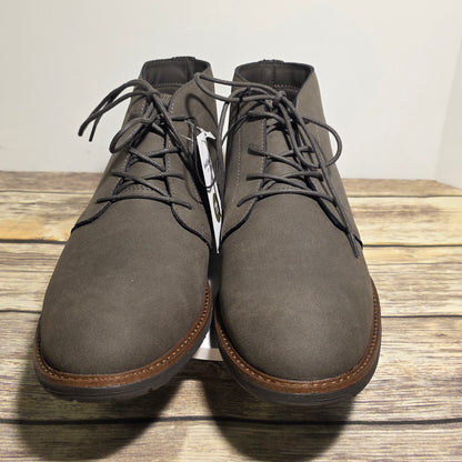 NIB New Goodfellow Men's Jerad Boots Gray Lace Up Shoes 098 00 6155