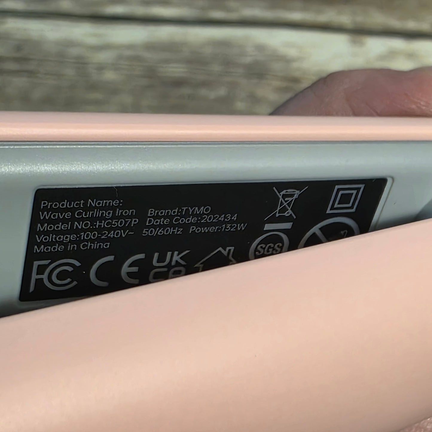 NIOB New TYMO Rovy Wave Curling Iron Pink Hair Styling Curling Iron Hair Crimper Waver - TYMO ROVY Beach Waves Curling Wand, Ionic Deep Waver Hair Curler Tool with Ceramic 3 Barrel for Women, Dual Voltage, Anti-Scald, Easy to Use, Pink, 1.25 Inch