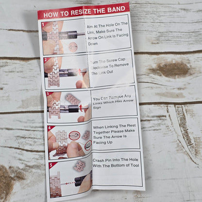 New Dystom Bling Bands Smart Watch Wristband Silver Metal