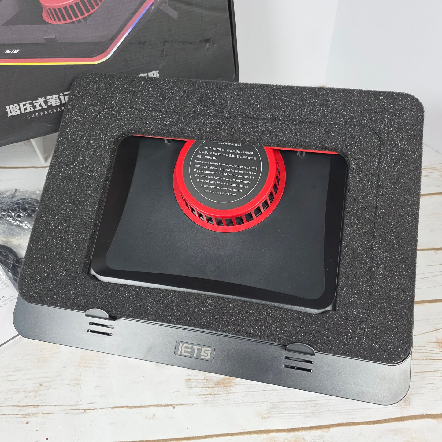 NIOB New IETS GT500V1 Supercharged Laptop Cooling Base 5000RPM