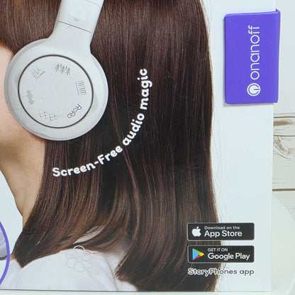NIOB New Onanoff StoryPhones, Storytelling Foldable Bluetooth Kids Headphones