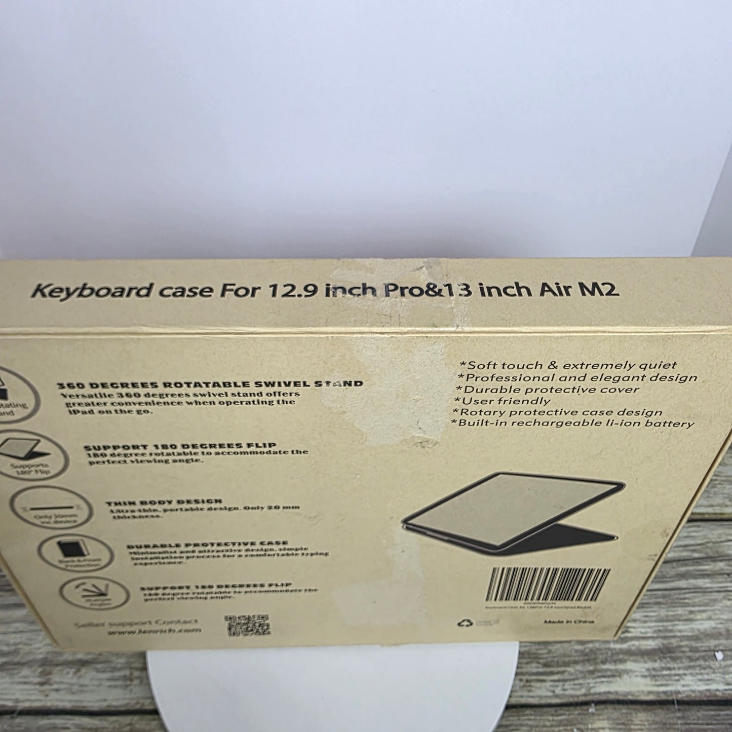 NIB New LENRICH Keyboard+Case for 12.9" Pro & 13" Air M2