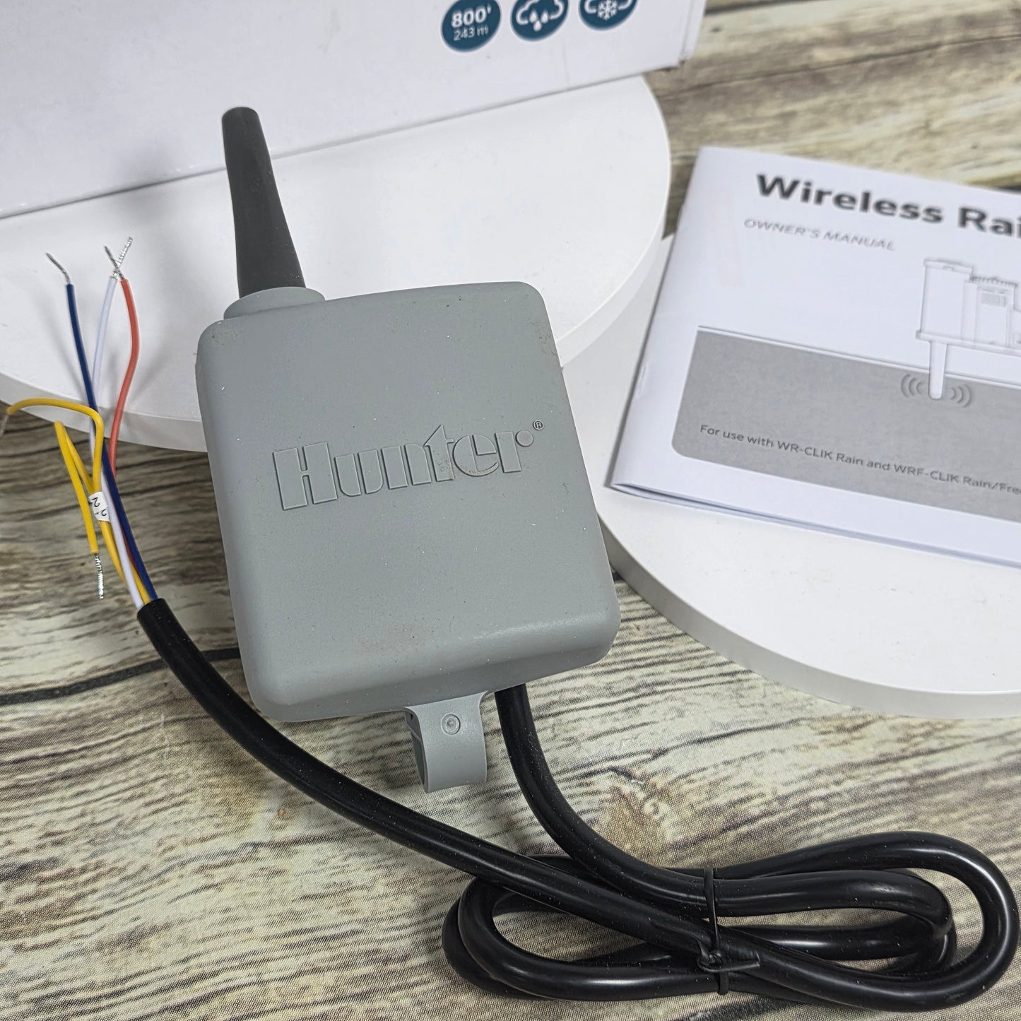 NIB New Hunter Sprinkler WR-CLIK Wireless Rain-CLIK Sensor Kit