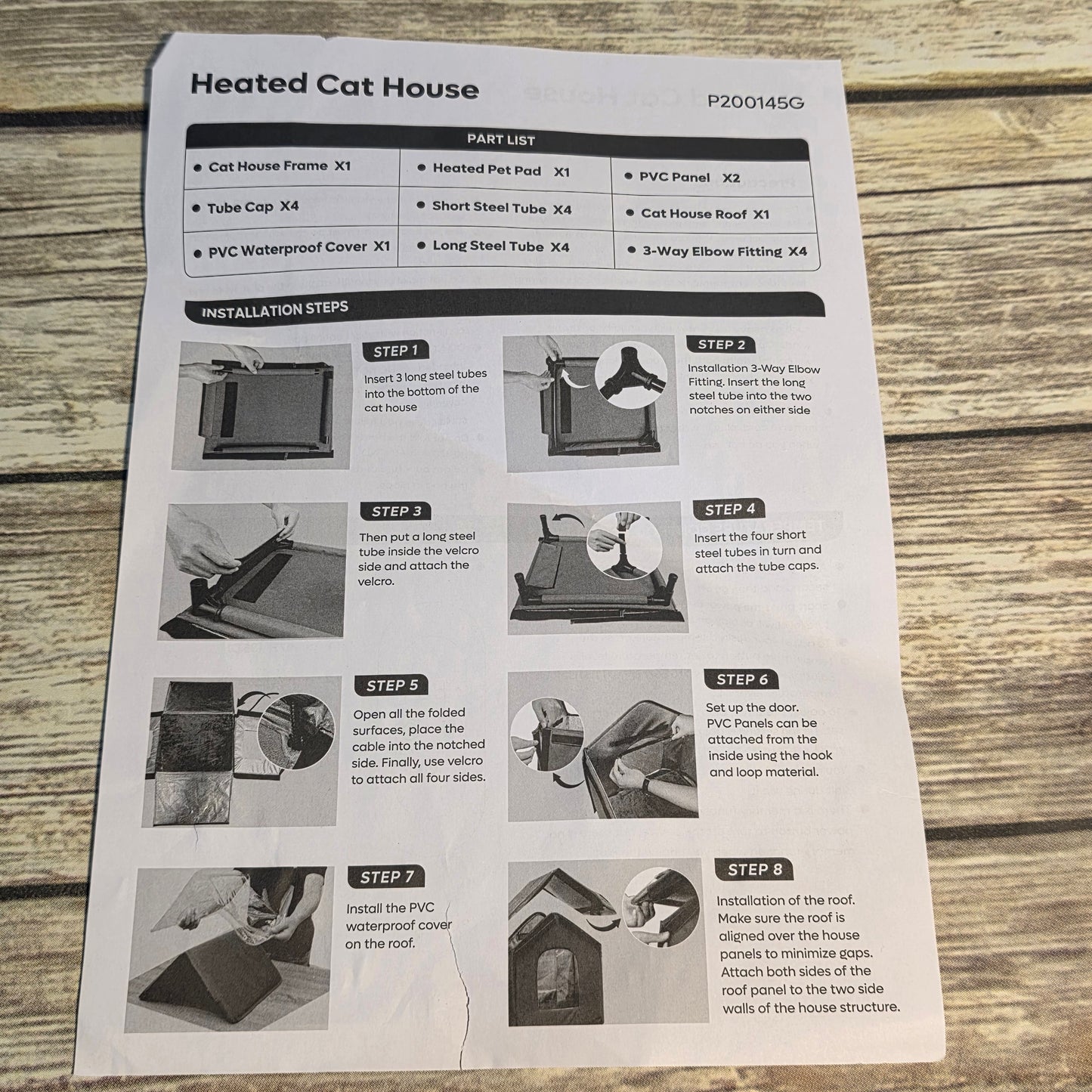 NIOB New Bestier DGRE Outdoor Heated Cat House Small P200145G-DGRE