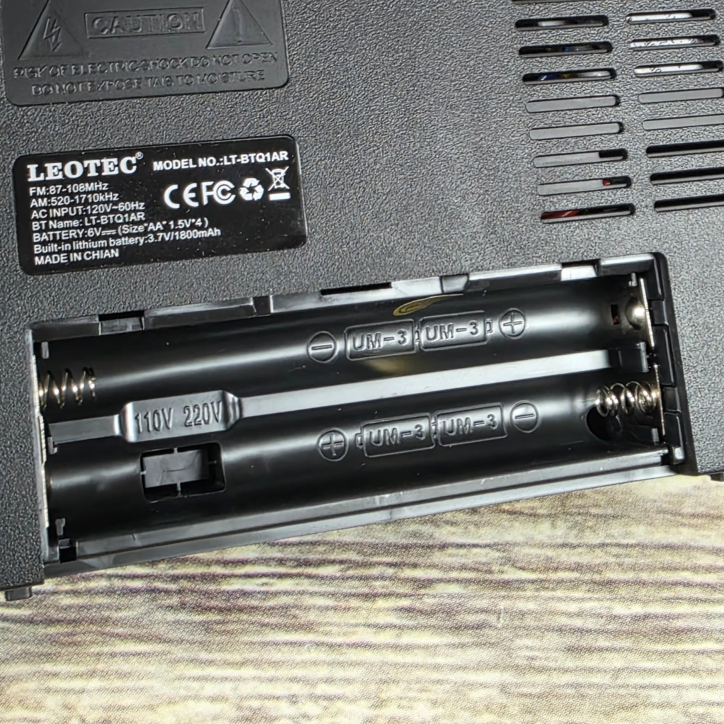 NIOB New LEOTEC AM/FM 2Band Radio LT-BTQ1AR