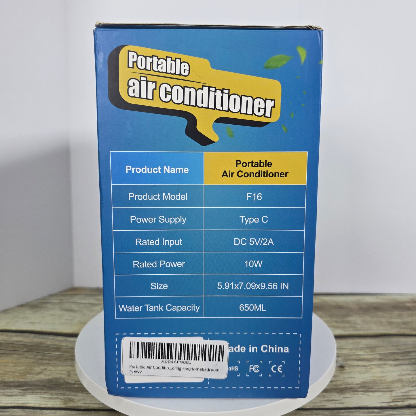 NIOB New Portable Air Conditioner Cooler F16