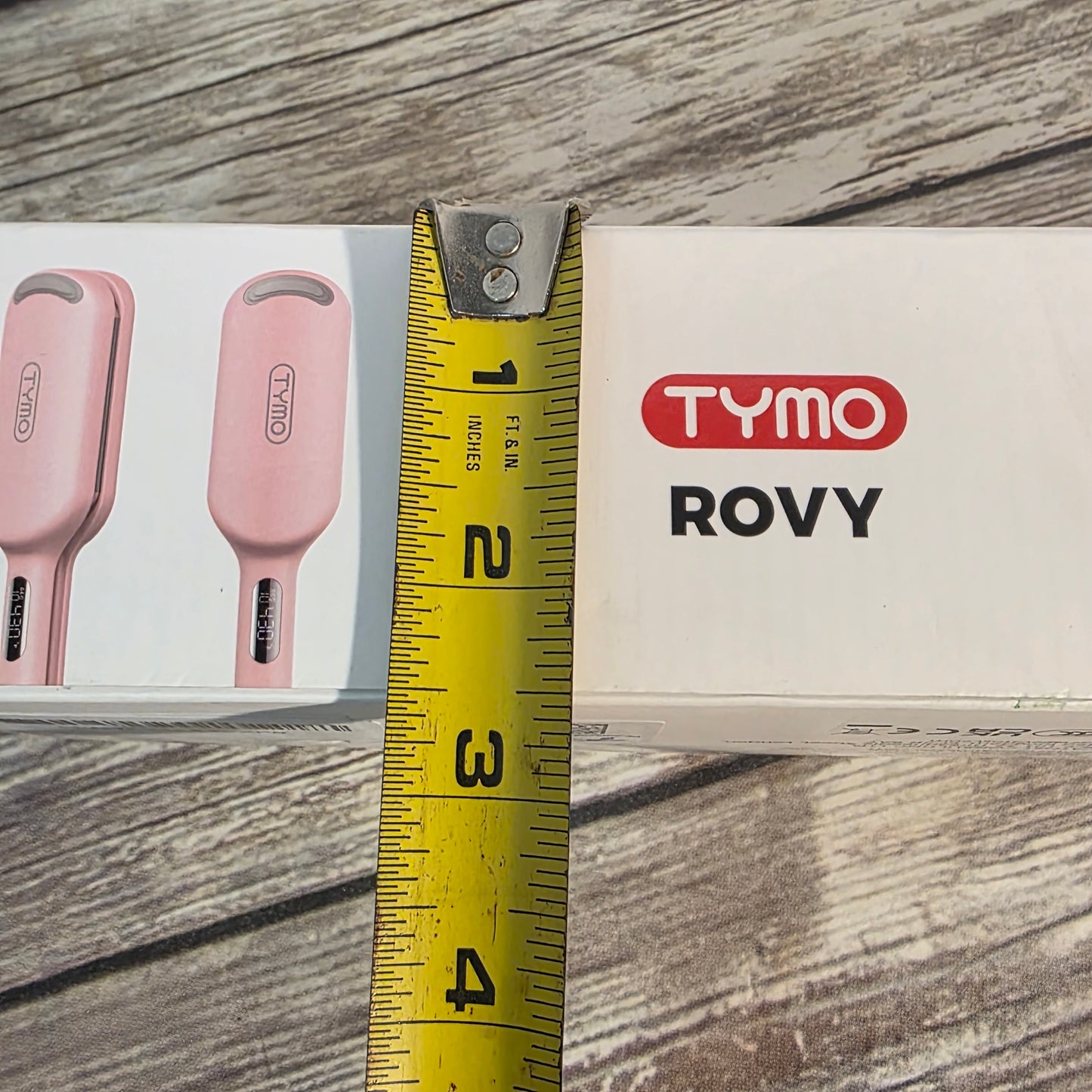 NIOB New TYMO Rovy Wave Curling Iron Pink Hair Styling Curling Iron Hair Crimper Waver - TYMO ROVY Beach Waves Curling Wand, Ionic Deep Waver Hair Curler Tool with Ceramic 3 Barrel for Women, Dual Voltage, Anti-Scald, Easy to Use, Pink, 1.25 Inch